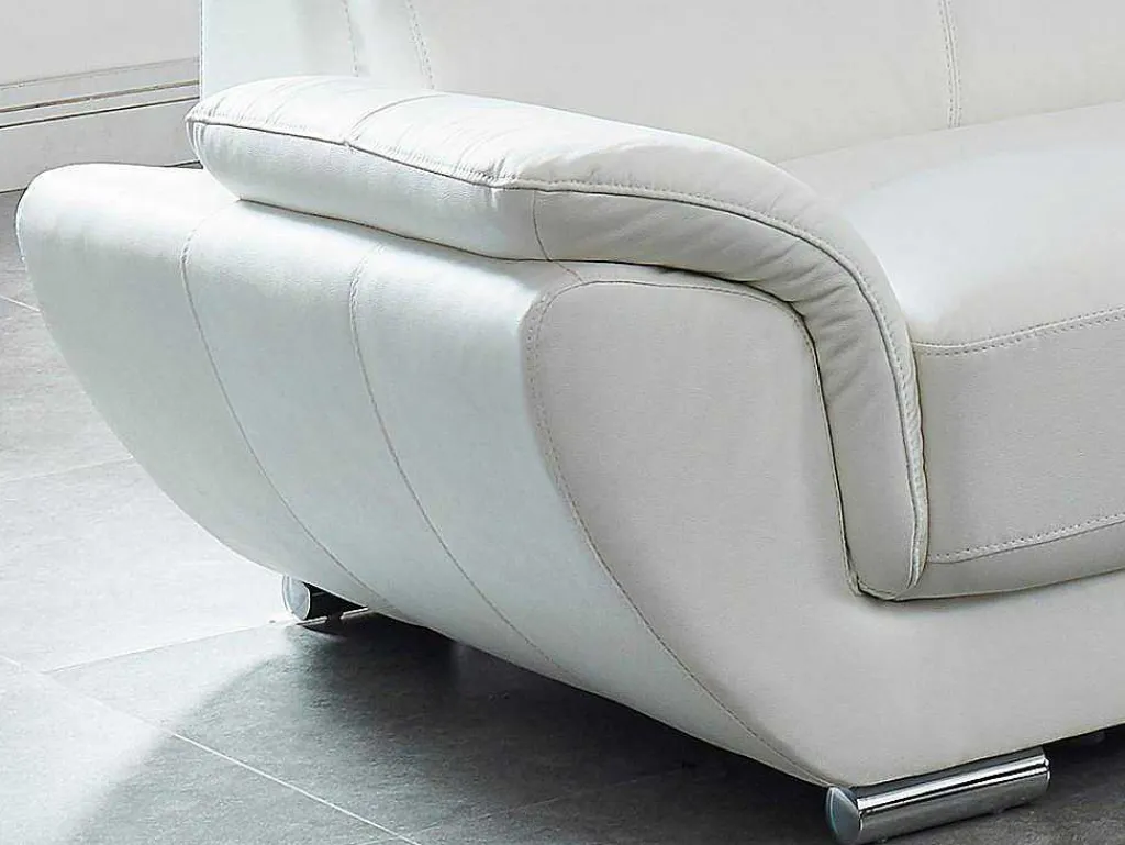 Hoekbank Van Leer Nahia - Wit - Hoek Rechts-LINEA SOFA