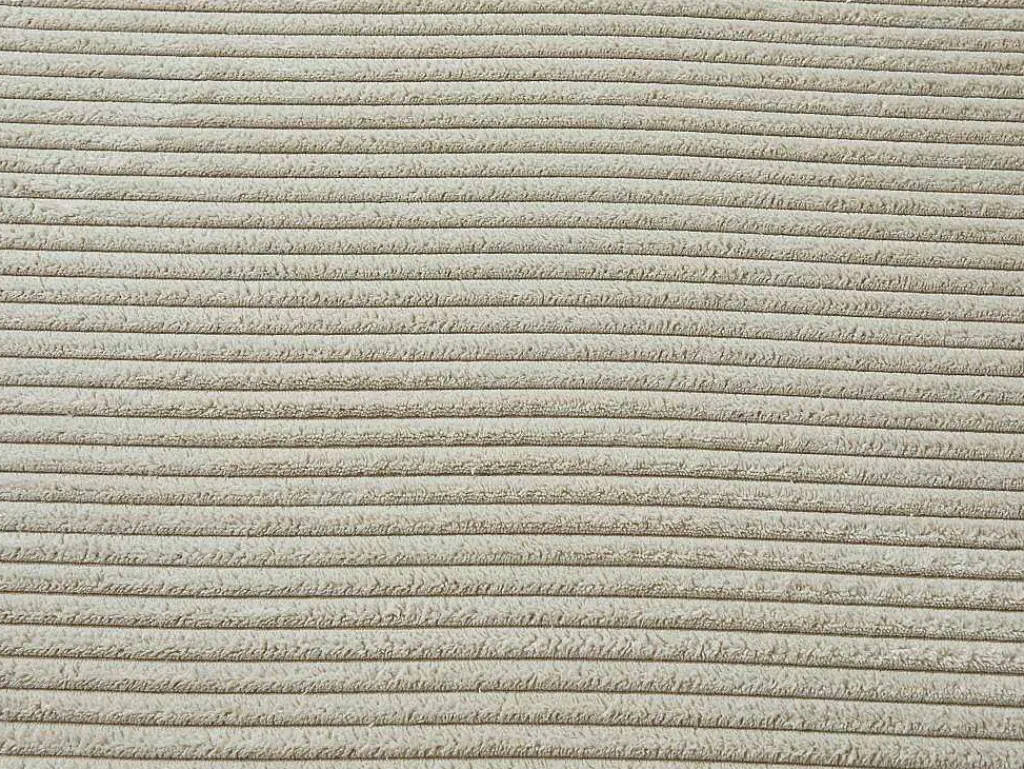 Hoekbank Van Ribfluweel Mondovi - Beige - Hoek Rechts-Vente-unique Clearance