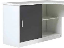 Hoekbureau Norwy - 2 Deuren & 2 Laden - Mdf Blad Met Granieteffect-Vente-unique Discount