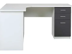 Hoekbureau Norwy - 2 Deuren & 2 Laden - Mdf Blad Met Granieteffect-Vente-unique Discount