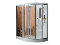 Hoekdouchecabine Balneo-Hamam-Sauna Haumea - L157Xd110Xh215Cm Linkerhoek-Shower & Design Sale