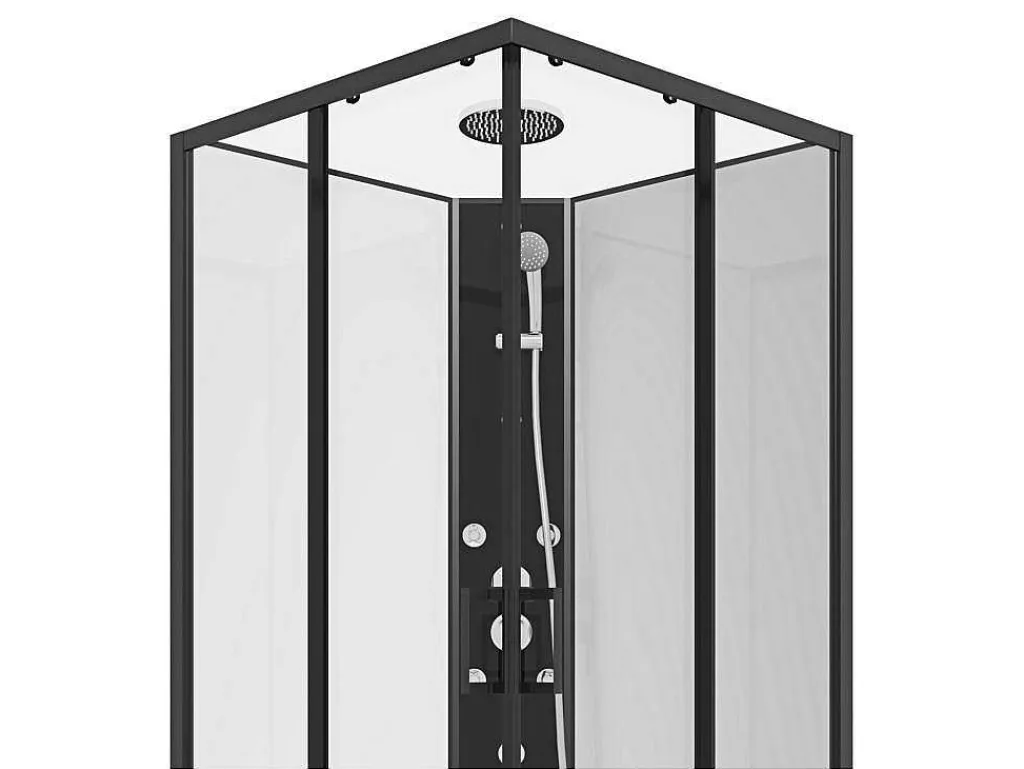 Hoekdouchecabine Met Massagefunctie - L80 X B80 X H225 Cm - Kivora-Shower & Design Discount