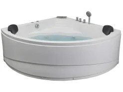 Hoekmassagebad Met Watervalsysteem Aglena - 2 Personen - 350 L - 150 X 150 X 60 Cm-Shower & Design Sale