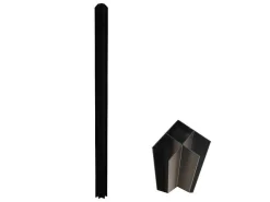 Hoekraam Werkplaats Van Gepoedercoat Aluminium - L180 X B60 X H130 Cm - Zwart - Bayview-Vente-unique Hot