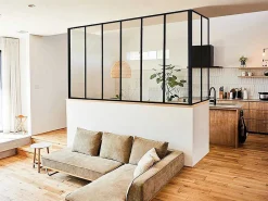 Hoekraam Werkplaats Van Gepoedercoat Aluminium - L180 X B60 X H130 Cm - Zwart - Bayview-Vente-unique Hot