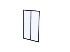 Hoekraam Werkplaats Van Gepoedercoat Aluminium - L120 X B60 X H130 Cm - Zwart - Bayview-Vente-unique Hot