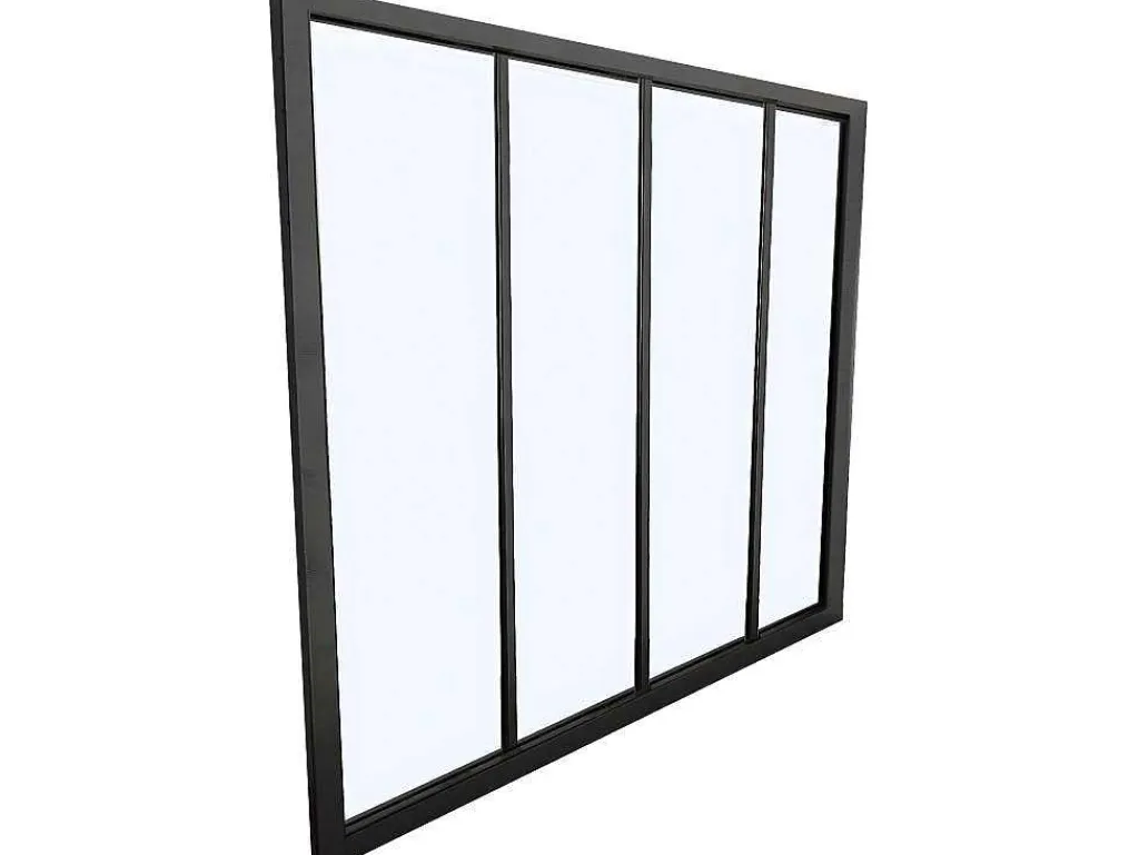 Hoekraam Werkplaats Van Gepoedercoat Aluminium - L120 X B60 X H130 Cm - Zwart - Bayview-Vente-unique Hot