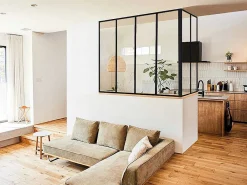 Hoekraam Werkplaats Van Gepoedercoat Aluminium - L120 X B60 X H130 Cm - Zwart - Bayview-Vente-unique Hot