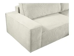 Hoekslaapbank Amelia Van Pascal Morabito - Ribfluweel - Beige - Hoek Rechts-Vente-unique Sale