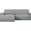 Hoekslaapbank Amelia Van Pascal Morabito - Ribfluweel - Lichtgrijs - Hoek Links-Vente-unique Best