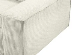 Hoekslaapbank Amelia Van Pascal Morabito - Ribfluweel - Beige - Hoek Links-Vente-unique Outlet