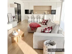 Hoekslaapbank Amelia Van Pascal Morabito - Ribfluweel - Beige - Hoek Links-Vente-unique Outlet