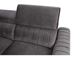 Hoekslaapbank Larica - Stof - Antraciet - Hoek Links-Vente-unique Discount