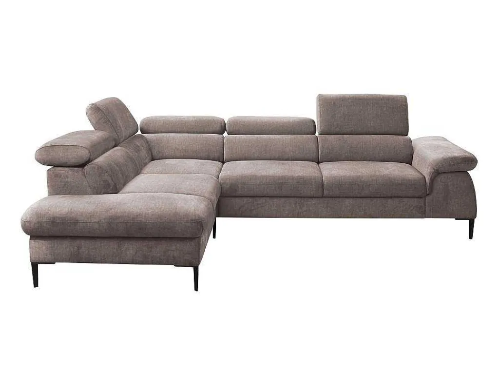 Hoekslaapbank Sepina Van - Stof - Taupe - Hoek Links-PASCAL MORABITO Discount