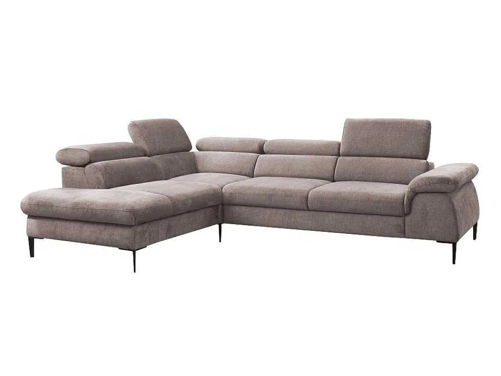 Hoekslaapbank Sepina Van - Stof - Taupe - Hoek Links-PASCAL MORABITO Discount