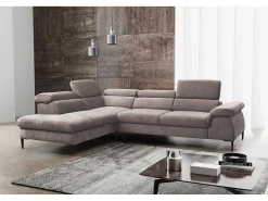 Hoekslaapbank Sepina Van - Stof - Taupe - Hoek Links-PASCAL MORABITO Discount