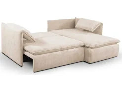 Hoekslaapbank Teodora Van Pascal Morabito - Ribfluweel - Beige - Hoek Rechts-Vente-unique Sale