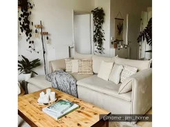 Hoekslaapbank Teodora Van Pascal Morabito - Ribfluweel - Beige - Hoek Links-Vente-unique Clearance