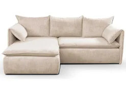 Hoekslaapbank Teodora Van Pascal Morabito - Ribfluweel - Beige - Hoek Links-Vente-unique Clearance