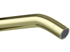 Hoge Mechanische Mengkraan Met Afgerond Uiteinde - Goud Met Satijnglans - Arlanza-Shower & Design Best