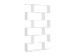 Hoge Stellingkast Tomini - 6 Vakken - Kleur: Wit-Vente-unique Online