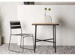 Holmbeck Cafe Tafel 88X70Cm Naturel.-Vente-unique Online