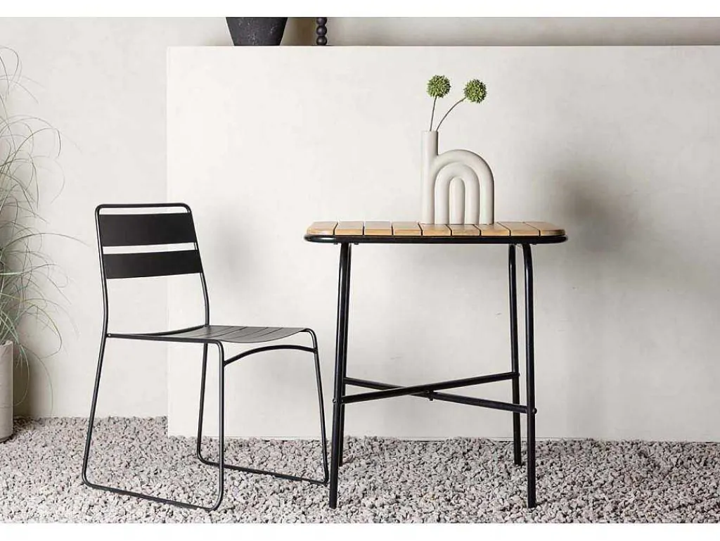 Holmbeck Cafe Tafel 88X70Cm Naturel.-Vente-unique Online