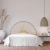 Hoofdbord 140 Cm - Rotan - Natuurlijk - Solia-Vente-unique Best