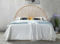 Hoofdbord 140 Cm - Rotan - Natuurlijk - Solia-Vente-unique Best