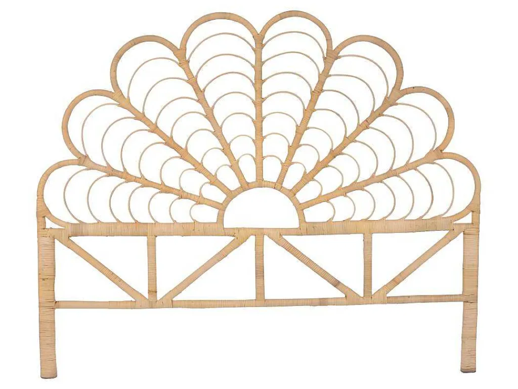 Hoofdbord 160 Cm - Rotan - Naturel - Flosia-Vente-unique Clearance