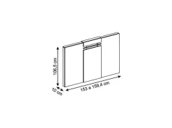 Hoofdeinde Maraba - Uitbreidbaar 140/160Cm - Wit-Vente-unique Best