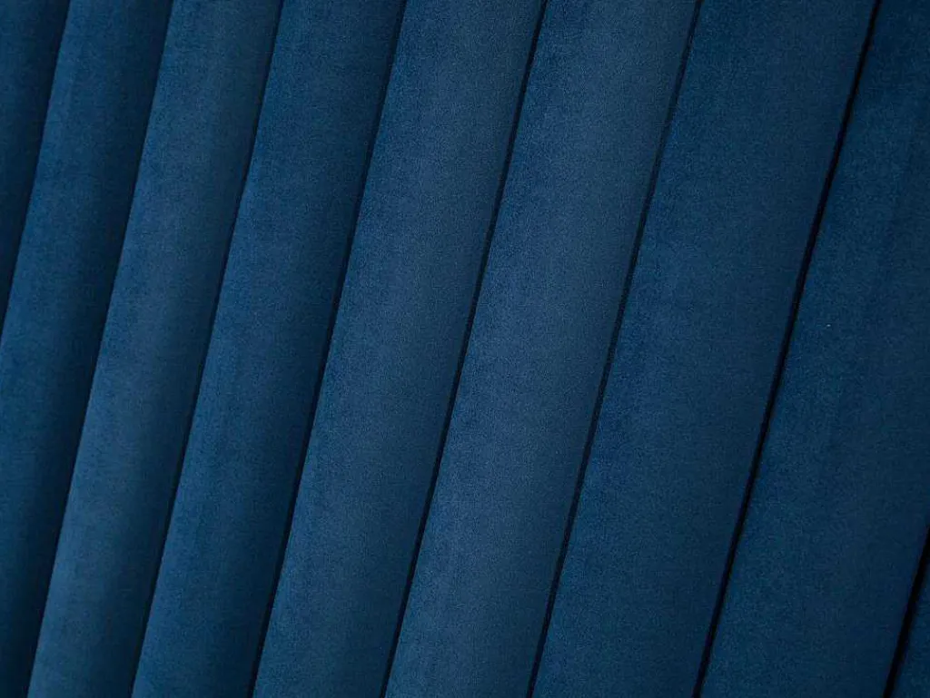 Hoofdeinde Sarah Met Verticale Naden - 140 Cm - Fluweel - Donkerblauw-Vente-unique Sale