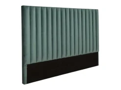 Hoofdeinde Sarah Met Verticale Naden - 160 Cm - Fluweel - Amandelgroen-Vente-unique