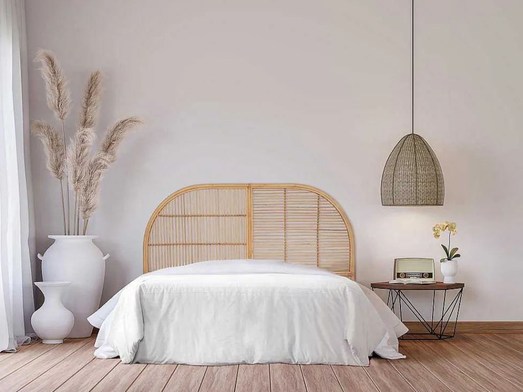 Hoofdeinde Van 160 Cm - Rotan - Naturel - Loneva-Vente-unique Hot