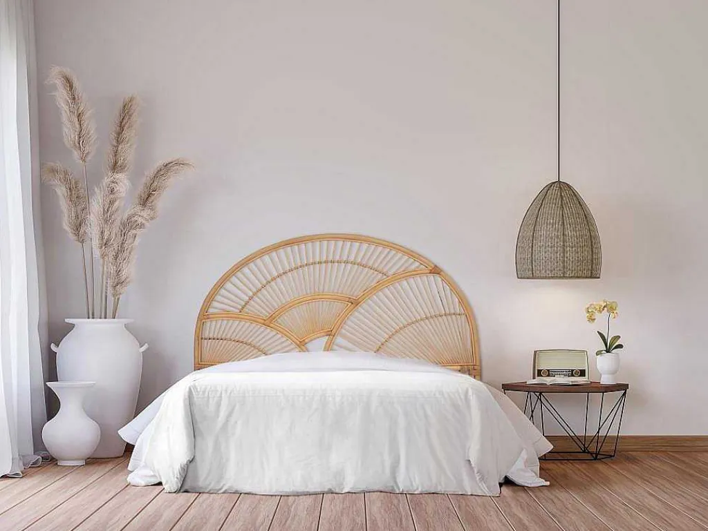 Hoofdeinde Van 160 Cm - Rotan - Naturel - Efela-Vente-unique Discount