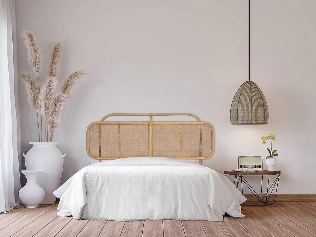 Hoofdeinde Van 160 Cm - Rotan - Naturel - Rouana-Vente-unique New