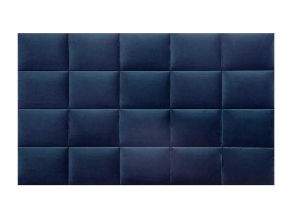 Hoofdeinde Wandpanelen Bartel - 200 Cm - Fluweel - Blauw - Van-PASCAL MORABITO Discount