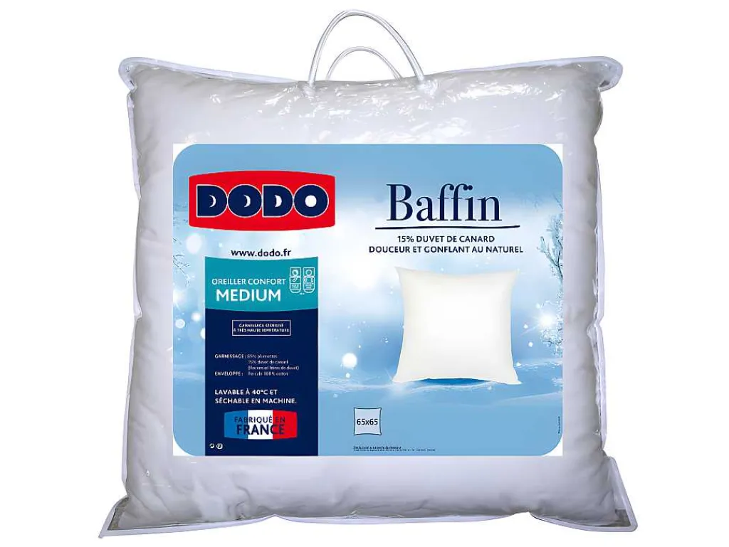 Hoofdkussen Natuurlijk Dons Baffin - 65 X 65 Cm-DODO Outlet