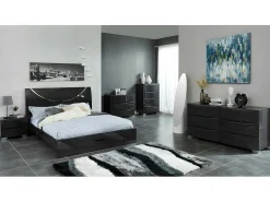Hoogpolig Tapijt Ecume - Hand Getuft - Zwart En Wit - 160 X 230 Cm-OZAIA Sale
