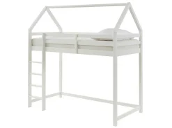 Hoogslaper 90 X 190 Cm - Massief Grenen - Wit - Tarzia-Vente-unique Discount