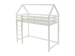 Hoogslaper 90 X 190 Cm - Massief Grenen - Wit - Tarzia-Vente-unique Discount