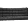 Hoogslaper 90 X 190 Cm - Met Uitklapbare Bank - Metaal - Zilver + Zwart Futon - Modulo V-Vente-unique Clearance