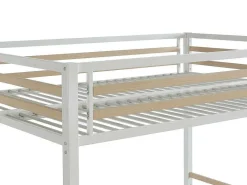 Hoogslaper 140 X 200 Cm - Metaal En Mdf - Wit - Jogui-Vente-unique Hot