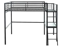 Hoogslaper Casual Ii - Bed 140 X 190 Cm - Bureau - Antraciet-Vente-unique Best