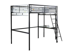Hoogslaper Casual Ii - Bed 140 X 190 Cm - Bureau - Antraciet-Vente-unique Best
