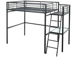 Hoogslaper Casual Ii - Bed 140 X 190 Cm - Bureau - Antraciet-Vente-unique Best