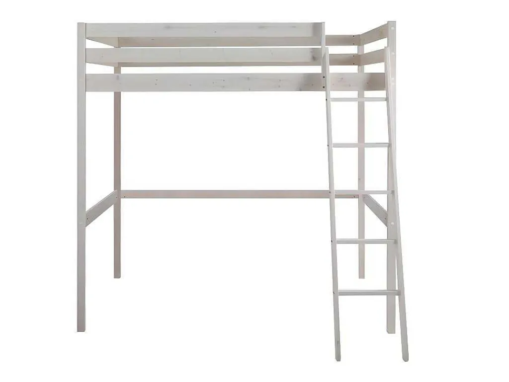 Hoogslaper Gedeon - 140 X 190 Cm - Massief Grenen - Gebleekt-Vente-unique