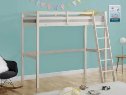 Hoogslaper Gedeon - 90 X 190 Cm - Massief Grenen - Gebleekt-Vente-unique Sale