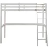 Hoogslaper Gedeon - 90 X 190 Cm - Met Bureau - Massief Grenen - Gebleekt-Vente-unique