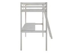 Hoogslaper Gedeon - 90 X 190 Cm - Met Bureau - Massief Grenen - Gebleekt-Vente-unique